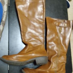 Tall brown boots